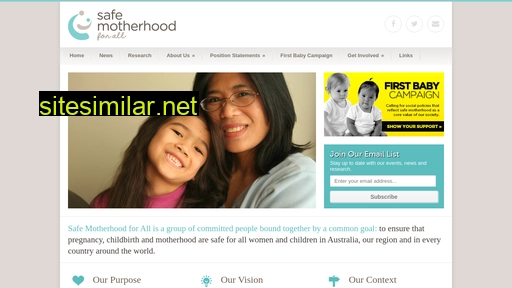 safemotherhoodforall.org.au alternative sites