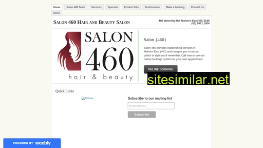 salon460.com.au alternative sites
