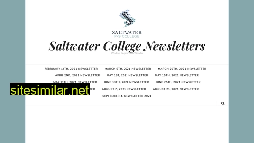 Saltwatercollegenewsletters similar sites