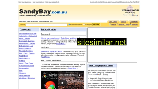 sandybay.com.au alternative sites