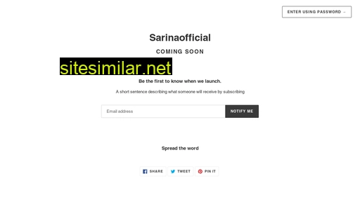 sarinaofficial.com.au alternative sites