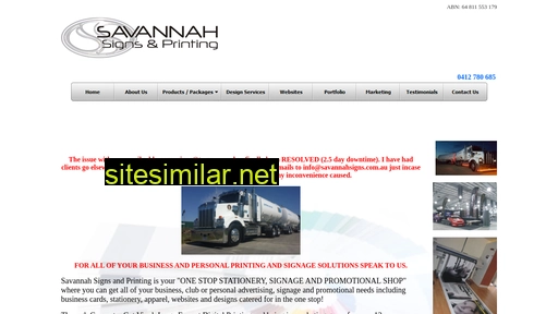 savannahsigns.com.au alternative sites