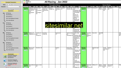 Schedule similar sites