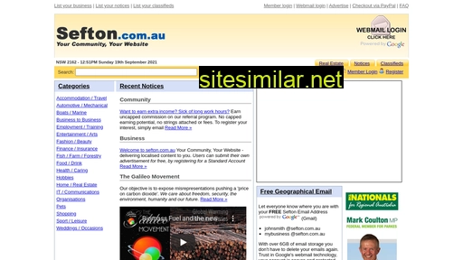 sefton.com.au alternative sites