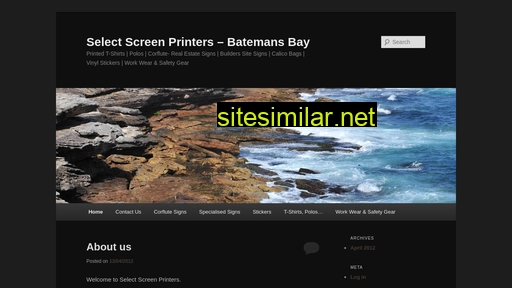 selectscreenprinters.com.au alternative sites