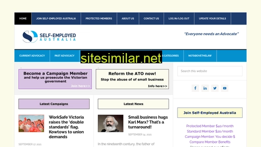 selfemployedaustralia.com.au alternative sites