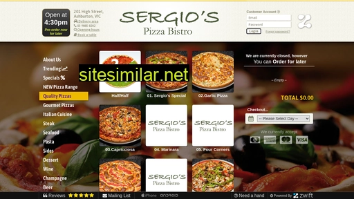 sergiospizzabistro.com.au alternative sites