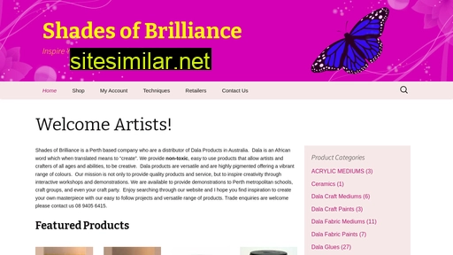 shadesofbrilliance.com.au alternative sites