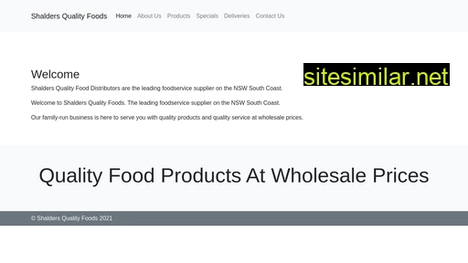 shaldersfoods.com.au alternative sites