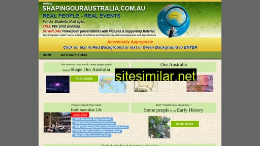 shapingouraustralia.com.au alternative sites