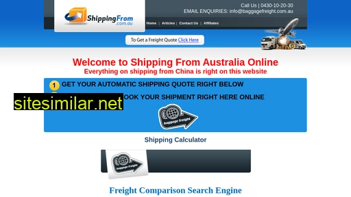 shippingfrom.com.au alternative sites