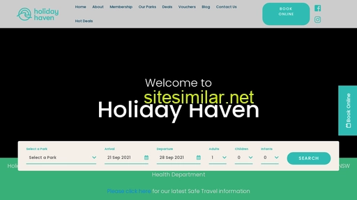 shoalhavenheads.holidayhaven.com.au alternative sites