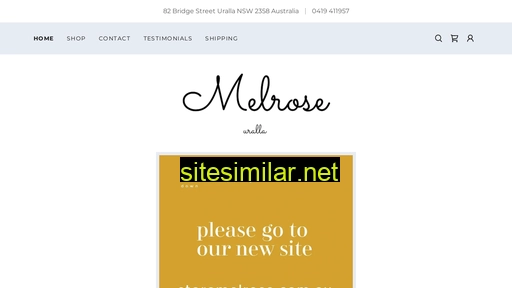 shopmelrose.com.au alternative sites