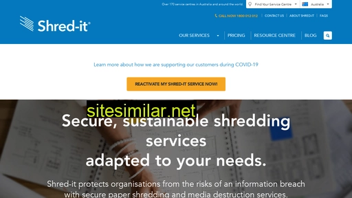 shredit.com.au alternative sites