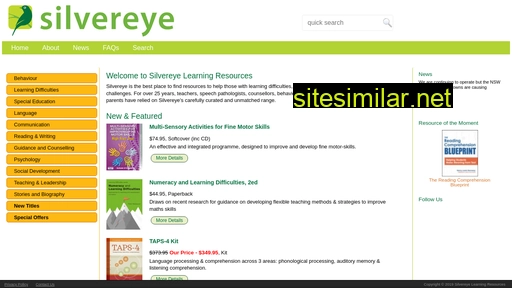 Silvereye similar sites