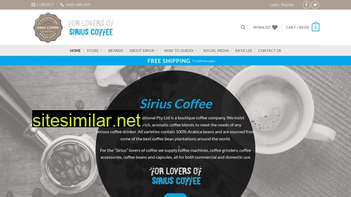 siriuscoffee.com.au alternative sites