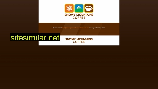 Snowymountainscoffee similar sites