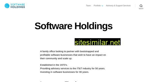 Softwareholdings similar sites