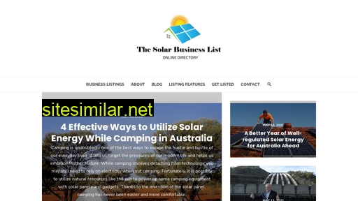 solarbusiness.com.au alternative sites