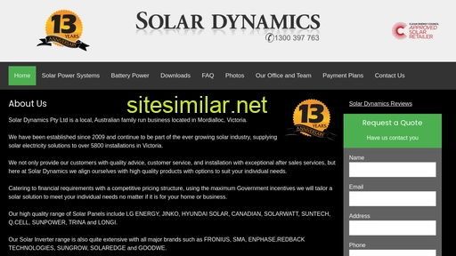 solardynamics.com.au alternative sites