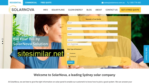 solarnova.com.au alternative sites