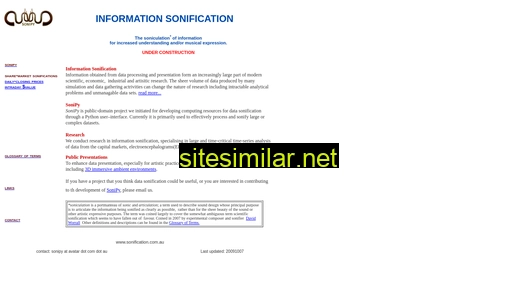 sonification.com.au alternative sites