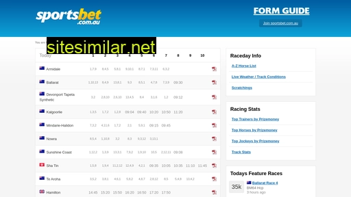 sportsbetform.com.au alternative sites