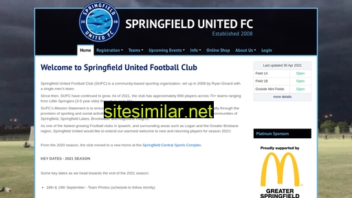 Springfieldutd similar sites