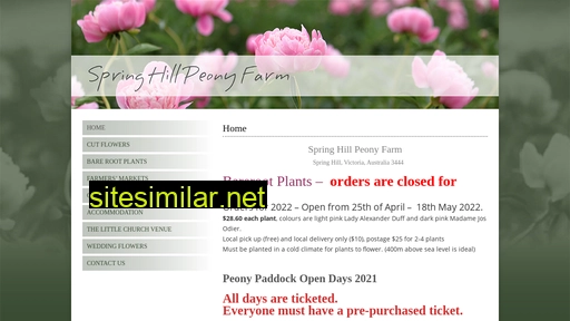 springhillpeonyfarm.com.au alternative sites