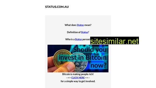 Status similar sites
