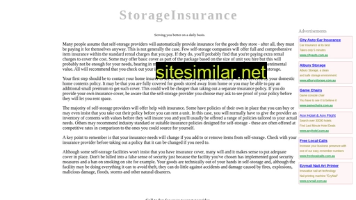 storageinsurance.com.au alternative sites