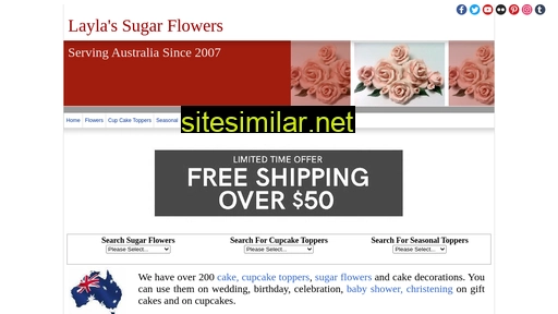 sugarflowers.com.au alternative sites