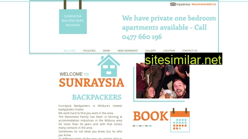 sunraysiabackpackers.com.au alternative sites