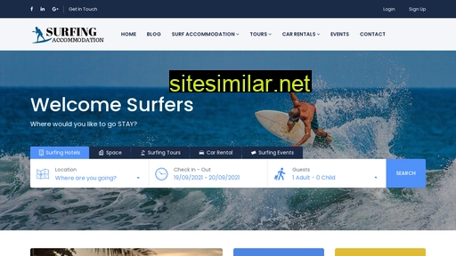 surfingaccommodation.com.au alternative sites