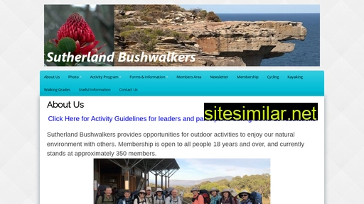 Sutherlandbushwalkers similar sites