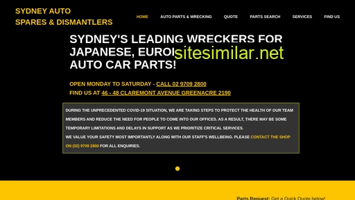 sydneyautodismantlers.com.au alternative sites
