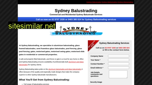 sydneybalustrading.com.au alternative sites