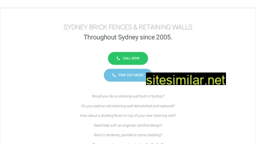 Sydneyretainingwalls similar sites