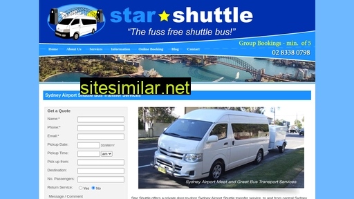 sydneyshuttlebus.com.au alternative sites