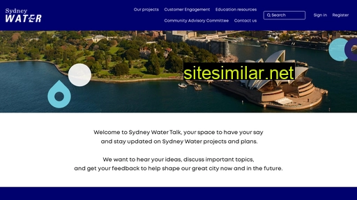 Sydneywatertalk similar sites