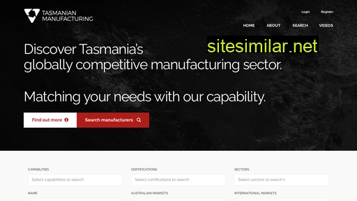 Tasmanianmanufacturing similar sites