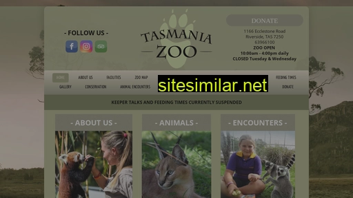 tasmaniazoo.com.au alternative sites