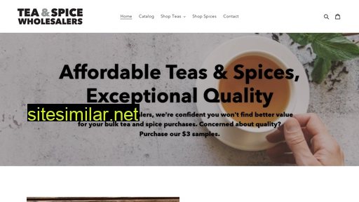 Teaandspicewholesalers similar sites