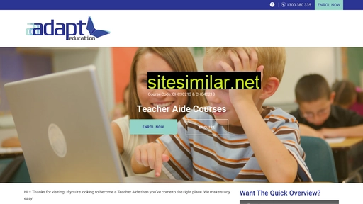 teacheraidecourse.com.au alternative sites