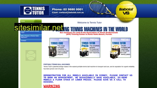tennistutor.com.au alternative sites