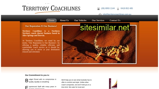 territorycoachlines.com.au alternative sites