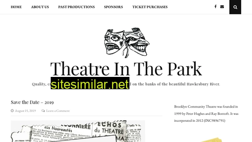 theatreinthepark.com.au alternative sites