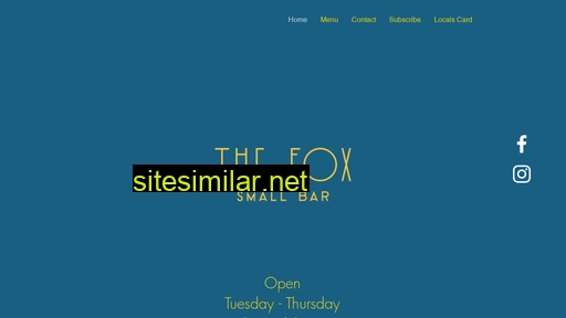 thefoxsmallbar.com.au alternative sites