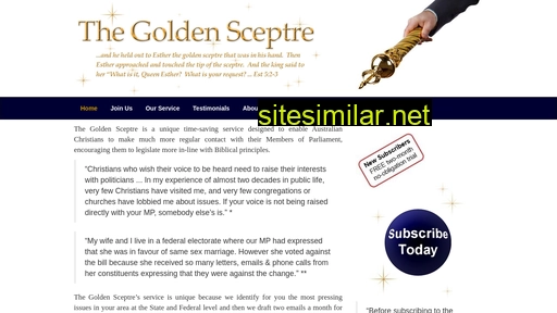 thegoldensceptre.com.au alternative sites