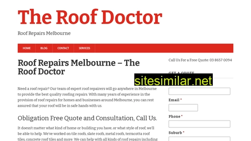 Theroofdoctor similar sites
